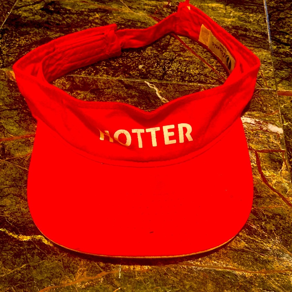 Red “HOTTER” Adjustable Visor